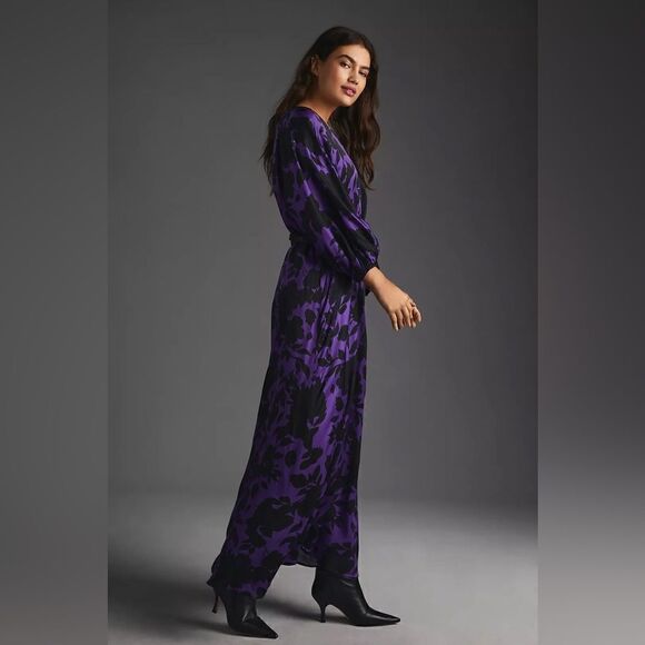 Anthropologie Delfi Collective V-Neck Maxi Dress / Size L - Picture 3 of 11